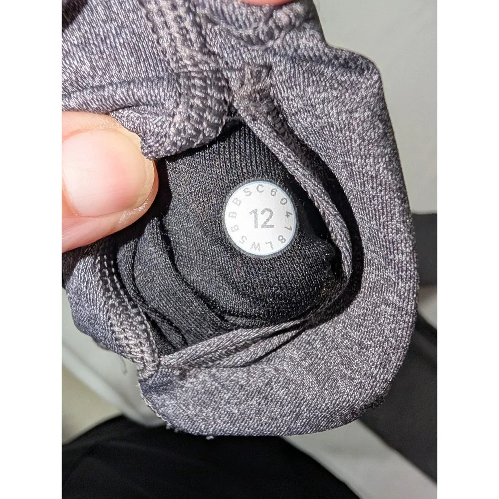 Lululemon Leggings Women 12 Gray Heathered High Rise Stretch Yoga Activewear - Picture 5 of 7